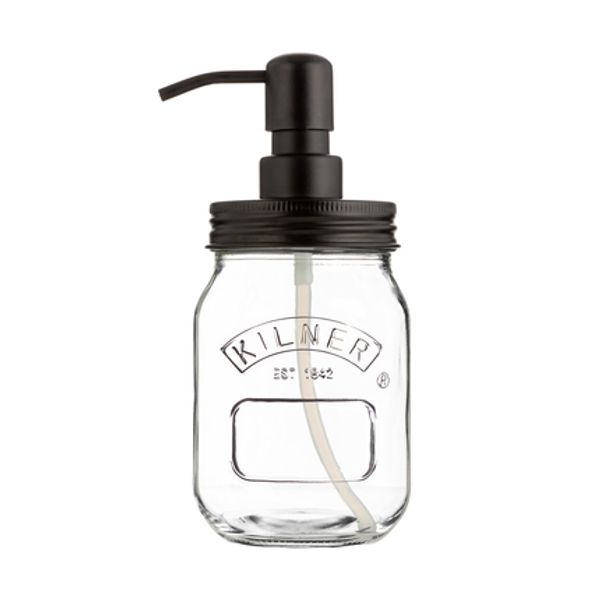 Kilner Zeep-/lotiondispenser uit glas 500ml