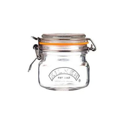 Vierkante glazen bokaal met beugelsluiting 250ml  Kilner