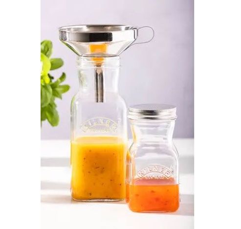 Glazen fles voor saus of sap 1L  Kilner