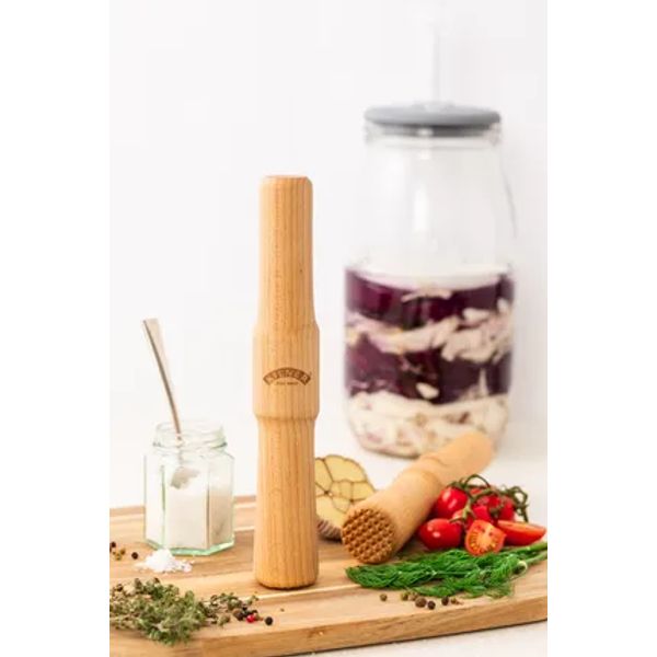 Kilner Fermentatie stamper hout 