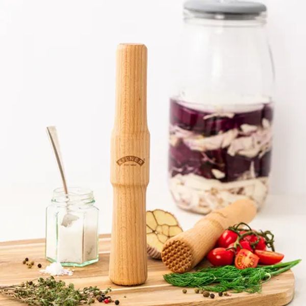 Kilner Fermentatie stamper hout 