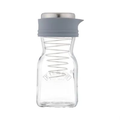 dressingshaker uit glas en rvs 500ml 