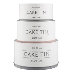 Innovative Kitchen set van 3 voorraadblikken Cake Tin 