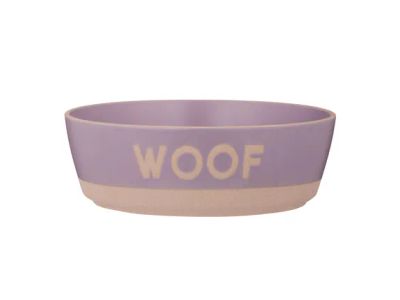 Woof gamelle pour chien en grès lilas ø20 H6.7cm