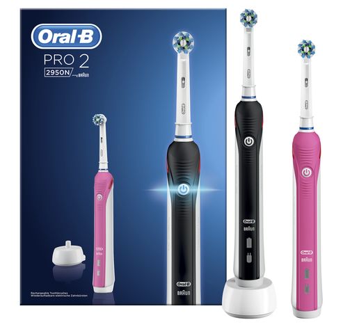 Pro 2 2950N Zwart + Roze handvat  Oral-B