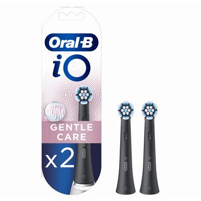 iO Gentle Care Opzetborstels Zwart, 2 Stuks 