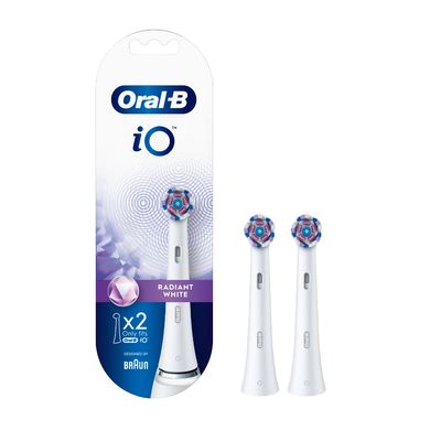  iO Radiant White Opzetborstels, 2 Stuks Oral-B