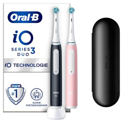 iO 3 Zwart En Roze Elektrische Tandenborstel  Oral-B