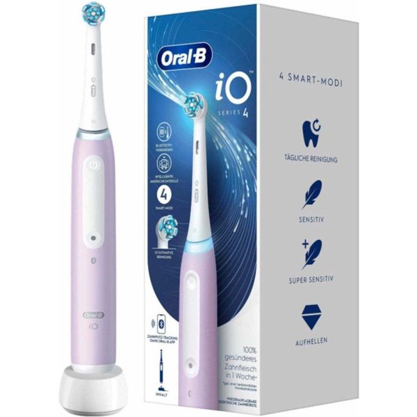 Oral-B iO Series 4 zacht elektrische tandenborstel Lavendel 