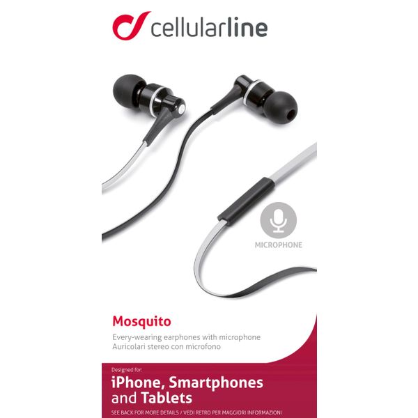 Cellularline In-ear HPH mosquito zwart/wit