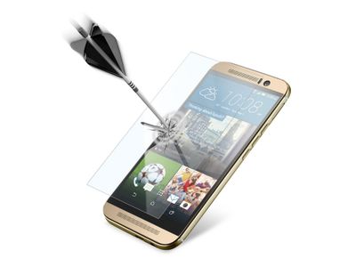 HTC One (M9) screen protector second glass transparant