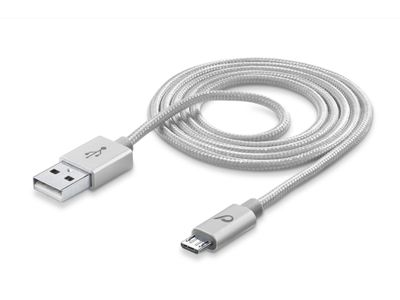 Data kabel long life micro-usb 1m zilver