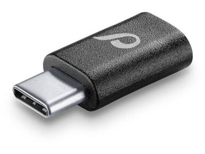 Adapter micro-usb naar usb-c zwart