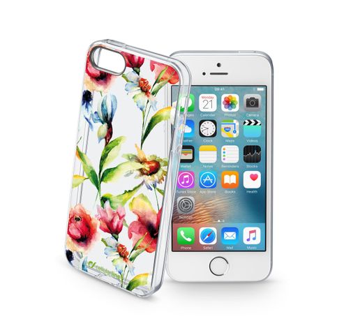 iPhone SE/5s/5 cover style flowers  Cellularline