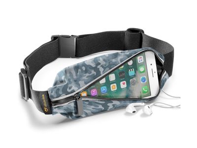 Heupband running 2 zakjes camouflage