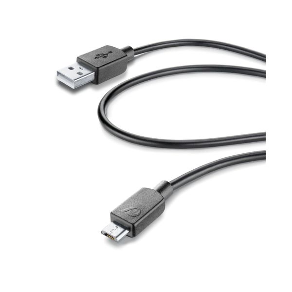 Cellularline Data kabel usb micro-usb snel laden 60cm zwart