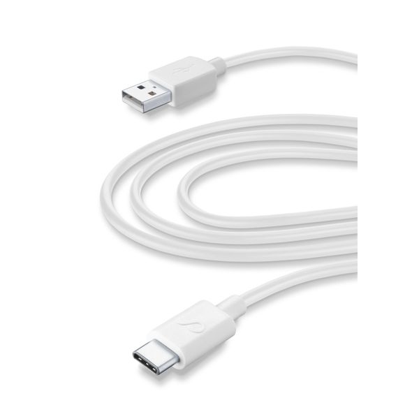 Cellularline Usb kabel usb-a naar usb-c 3m wit