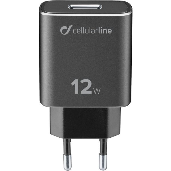 Cellularline Reislader kit 12W lightning Apple tetra force zwart