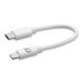 Cellularline Usb kabel usb-c to Apple lightning 15cm wit