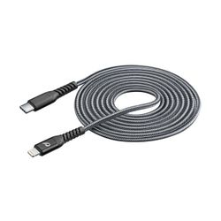 Cellularline Usb kabel kevlar usb-c naar Apple lightning 2m zwart