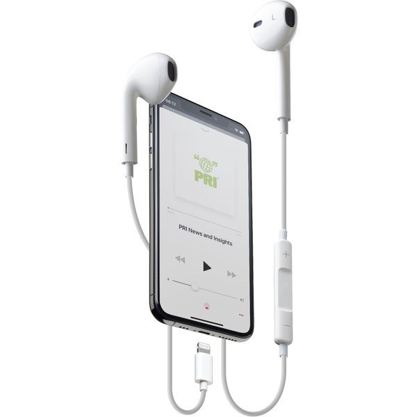 Cellularline In-ear HPH swan Apple lightning wit