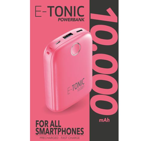 Draagbare lader e-tonic 10000mAh roze  Cellularline