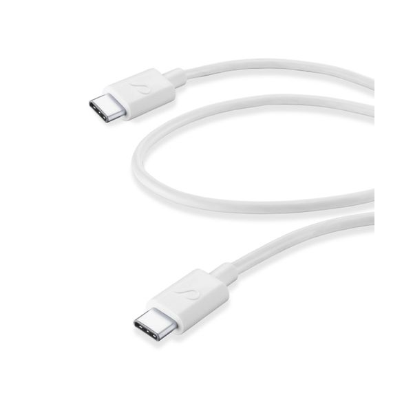 Cellularline Datakabel usb-c to usb-c (60 cm) wit