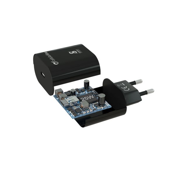 Cellularline Reislader 25W PD usb-c Samsung zwart