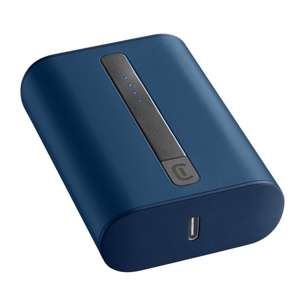 Cellularline Draagbare lader thunder 10000mAh usb-c blauw