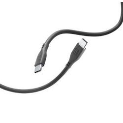 Soft kabel USB-C naar USB-C 12m zwart 