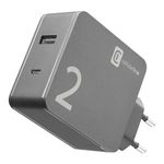 Reislader home+office multipower 2 ports usb 42W Macbook en iPhone zwart 