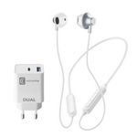 iPhone kit chargeur 20W + BT headset blanc 