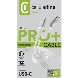 Cellularline Pro+ câble USB-C à USB-C 12m blanc 