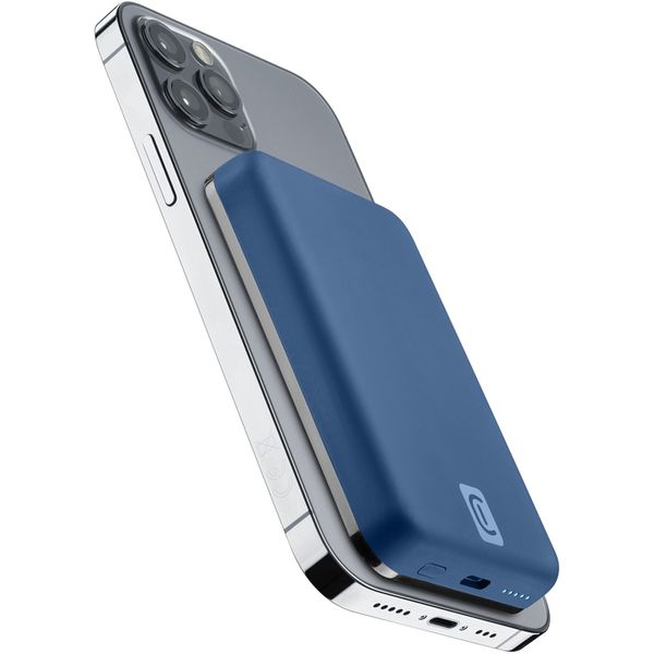 Cellularline Draadloze powerbank MAG 5000 Magsafe Blauw