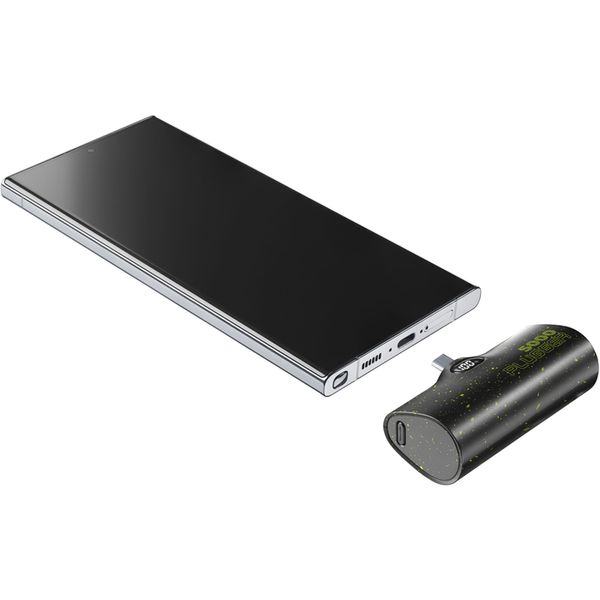 Cellularline Plugger Powerbank zonder kabel 5000MAh 20W PD USB-C Zwart