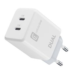 Cellularline Reislader Apple 35W 2X USB-C PD Wit