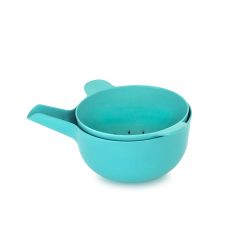 Biobu by Ekobo Pronto Small Handy Bowl & Colander Set lagoon 