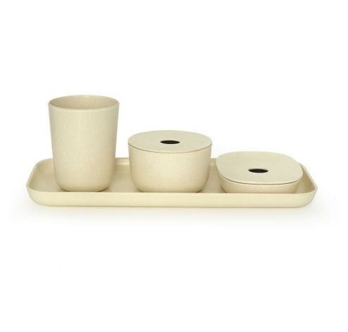 Bano Counter Set White  Biobu by Ekobo