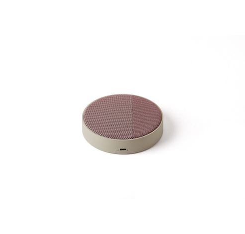 OSLO Energy Inductie Laadstation/Bluetooth speaker Lichtgrijs/roze  Lexon