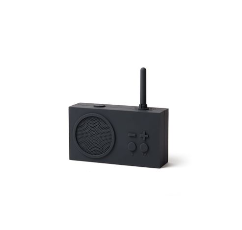 TYKHO 3 FM-radio Bluetooth Speaker Donkergrijs  Lexon