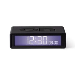 Flip+ Travel Clock Omkeerbare wekker Donkergrijs 