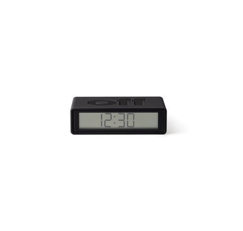 Flip+ Travel Clock Omkeerbare wekker Donkergrijs  Lexon