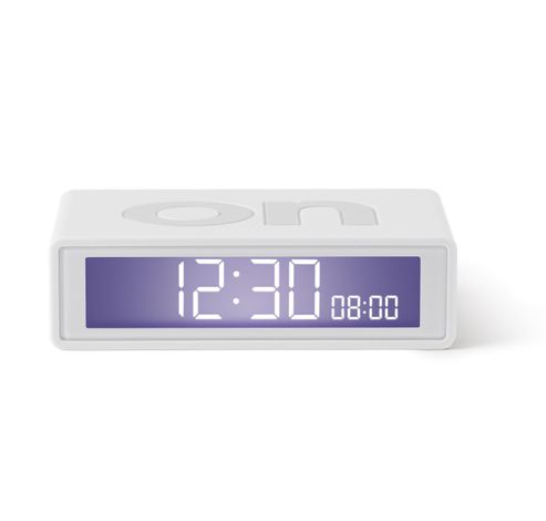 Flip+ Travel Clock Omkeerbare wekker Wit  Lexon