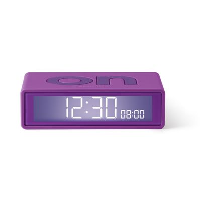 Flip+ Travel Clock Omkeerbare wekker Paars  Lexon