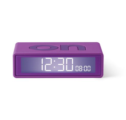 Flip+ Travel Clock Omkeerbare wekker Paars  Lexon