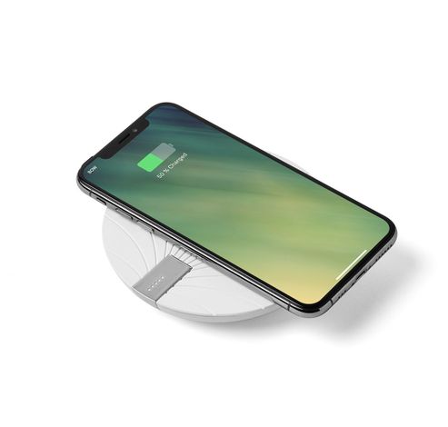 BALI WIRELESS CHARGING PAD W/BATTERY -WHITE  Lexon