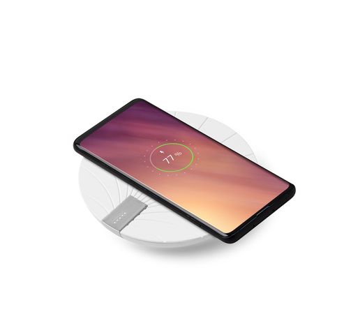 BALI WIRELESS CHARGING PAD W/BATTERY -WHITE  Lexon