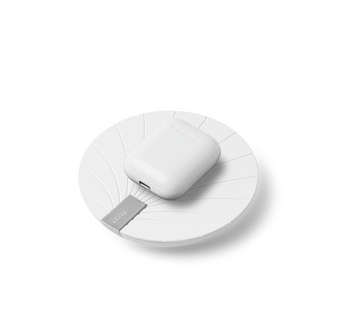 BALI WIRELESS CHARGING PAD W/BATTERY -WHITE  Lexon