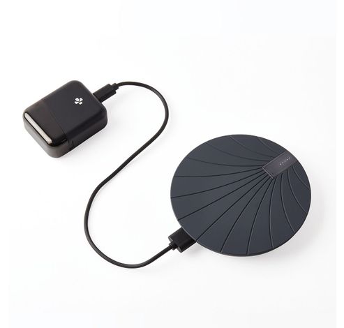 BALI WIRELESS CHARGING PAD W/BATTERY -BLACK  Lexon