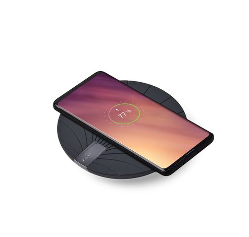 BALI WIRELESS CHARGING PAD W/BATTERY -BLACK  Lexon